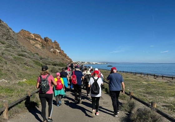 Los senderistas conocieron lugares interesantes.