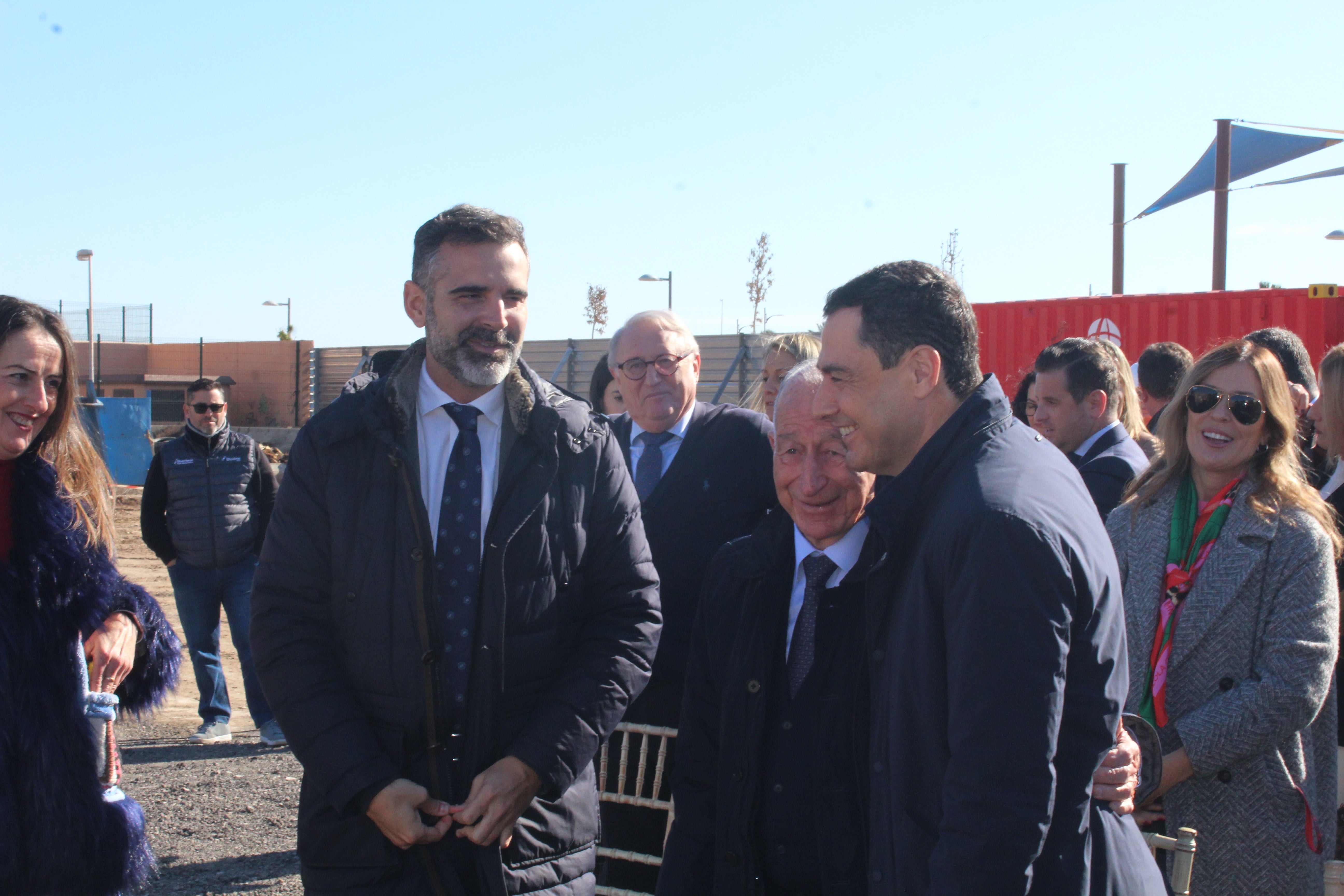 Moreno Bonilla coloca la primera piedra para el IES Las Salinas en Roquetas