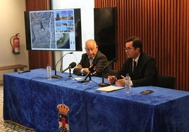 Uno de los momentos de la rueda de prensa en el Museo Casa Anita, en Roquetas de Mar.