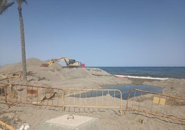 Obras del aliviadero.