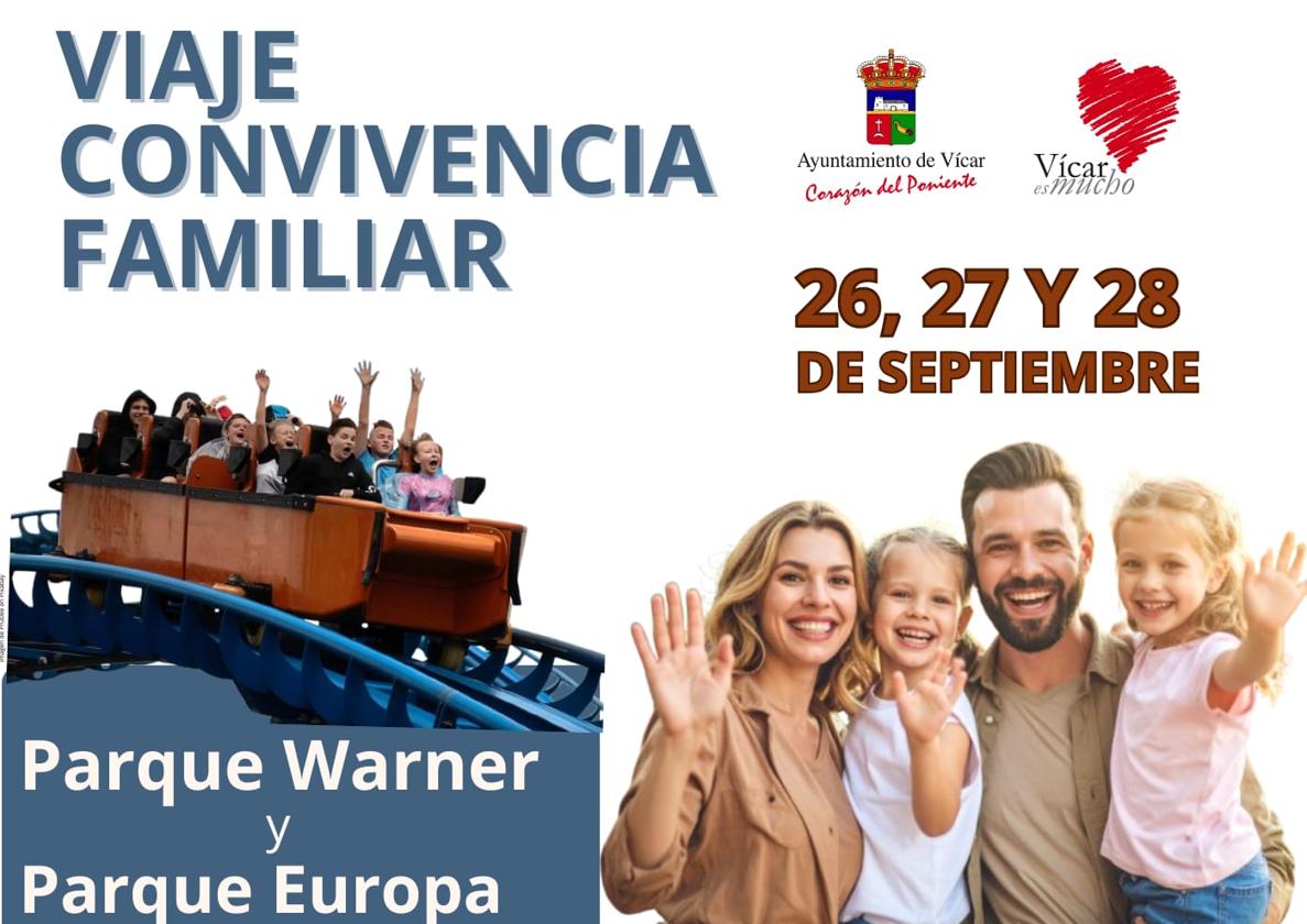 Cartel del viaje de convivencia familiar.