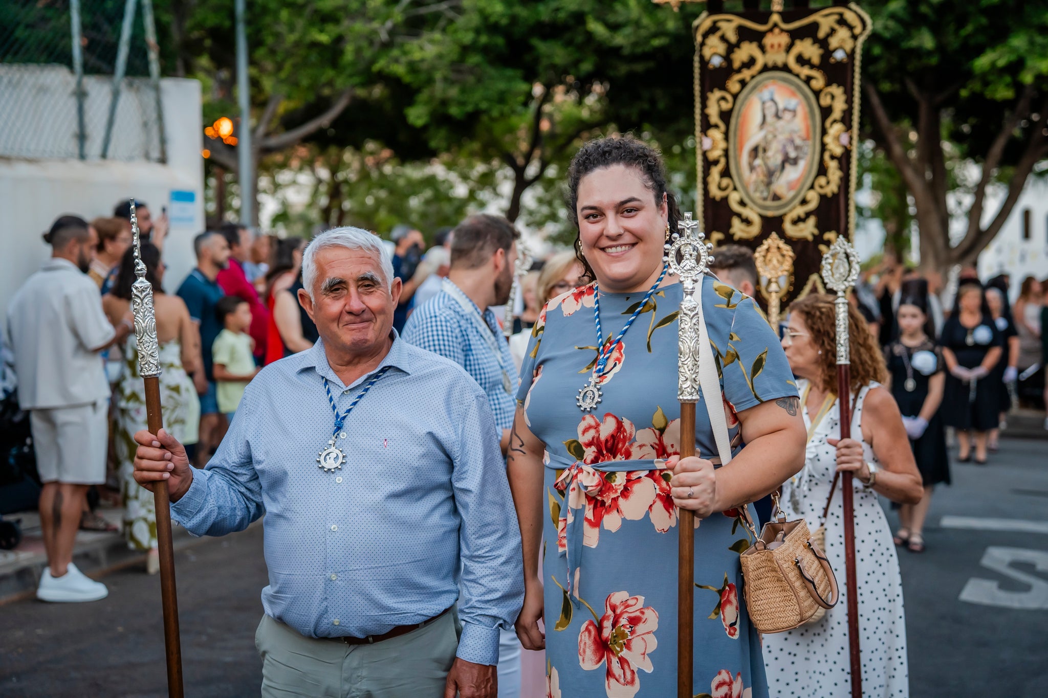 La Virgen del Carmen pasea por Aguadulce
