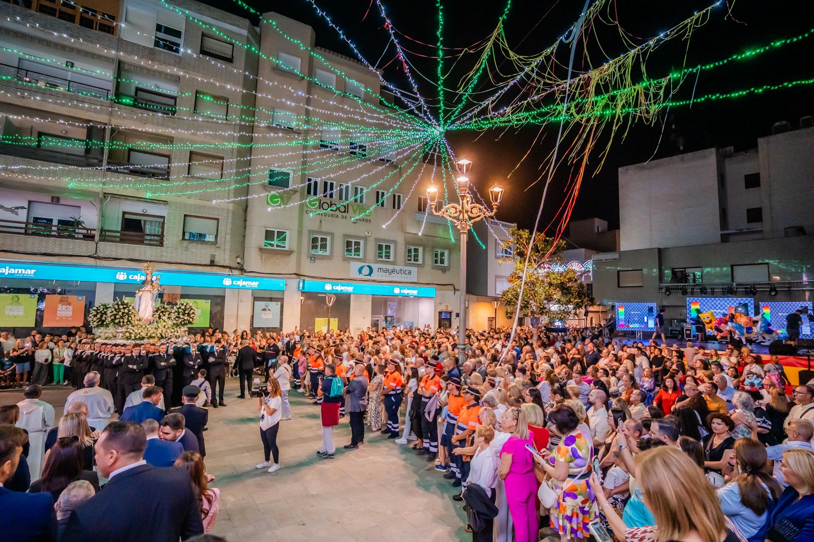 La procesión de la Virgen del Rosario de Roquetas de Mar 2025, en imágenes