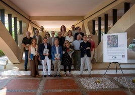 Un momento del homenaje en la localidad roquetera.