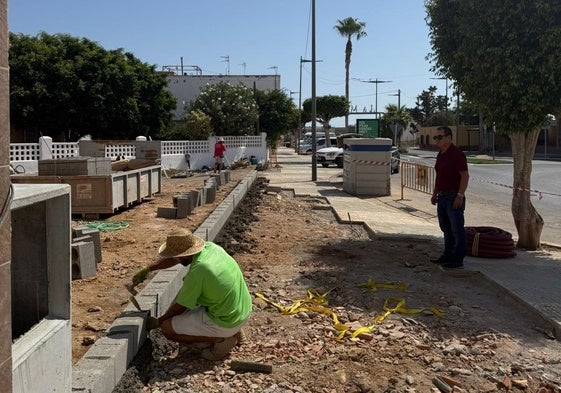 Trabajos de la obra.