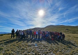 Foto de familia en este lugar de la provincia de Almería.