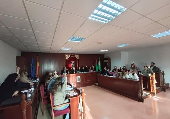 Imagen del Pleno Municipal celebrado en la mañana de este jueves en el Ayuntamiento.