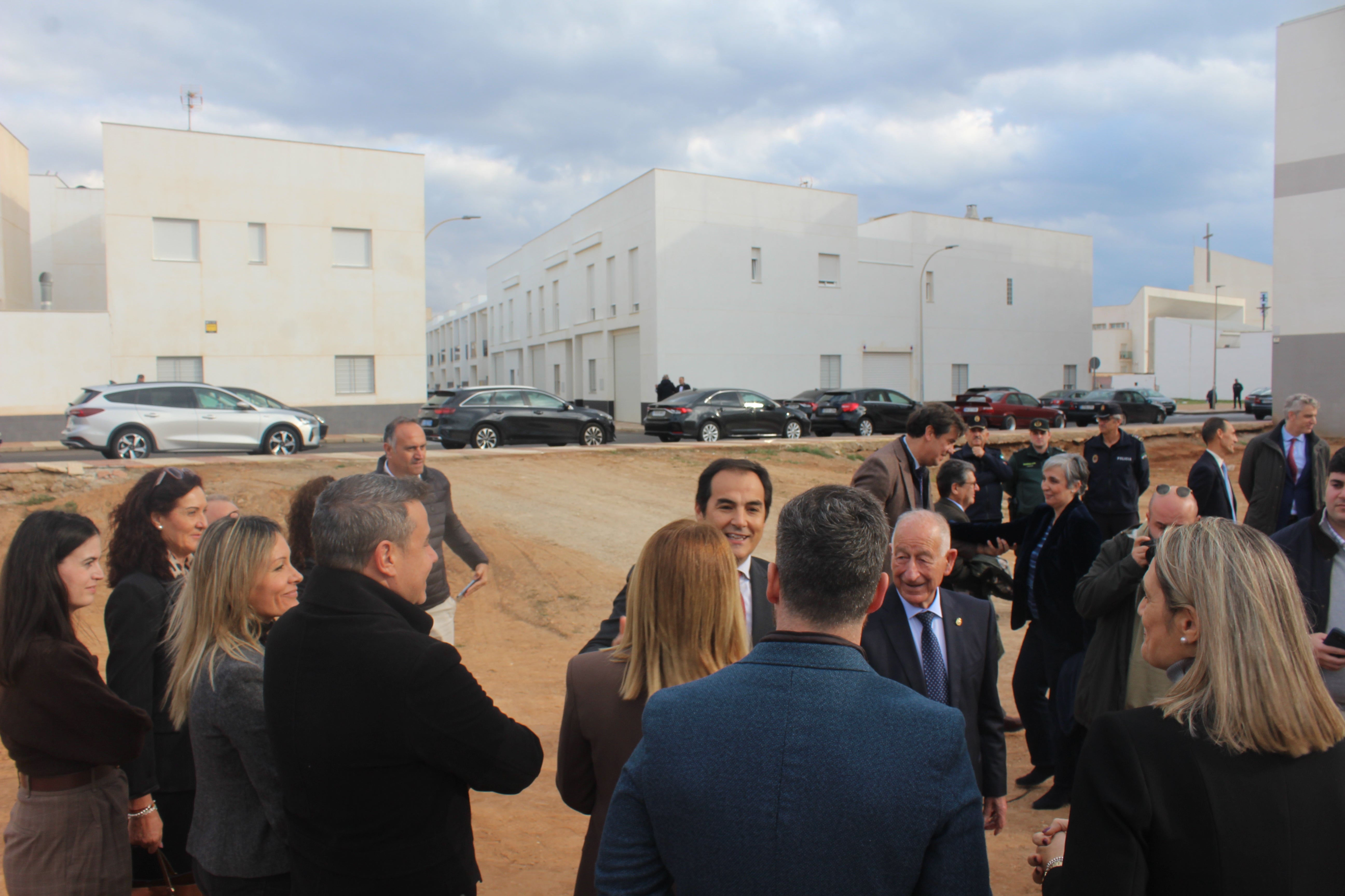 La primera piedra de la futura sede judicial de Roquetas, en imágenes