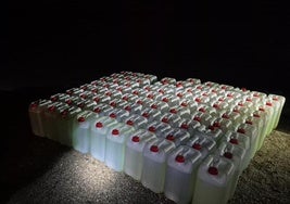 Combustible interceptado en Roquetas de Mar.