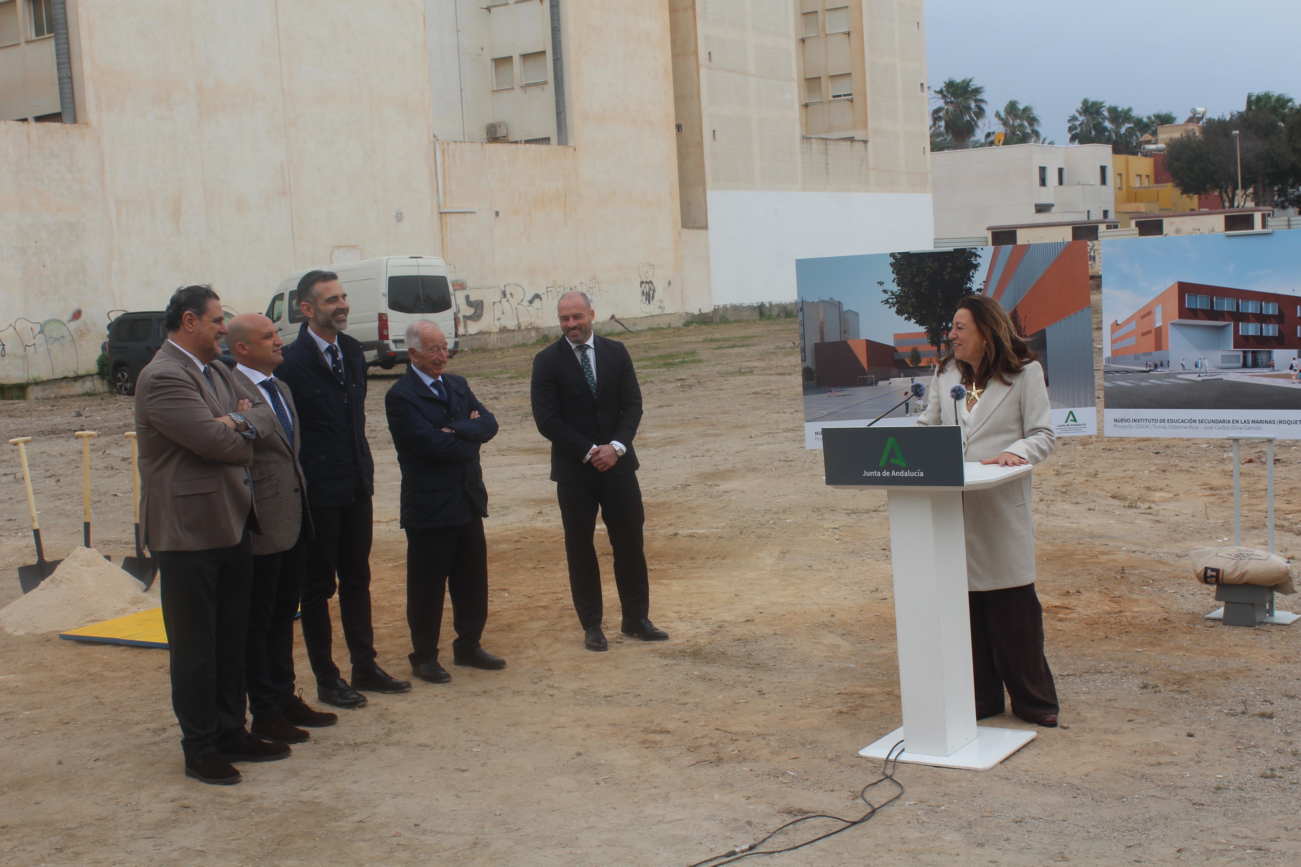 Primera Piedra del IES Las Marinas de Roquetas, en imágenes
