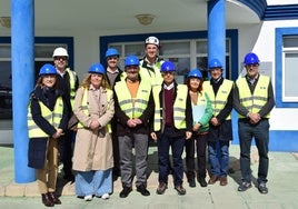 Uno de los momentos de la visita.