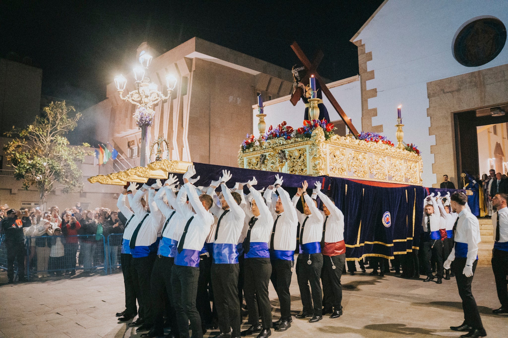Así se vivió el paso de Nuestro Padre Jesús Nazareno por Roquetas