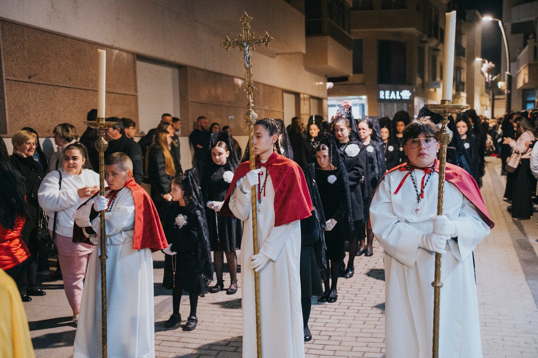 Así se vivió el paso de Nuestro Padre Jesús Nazareno por Roquetas