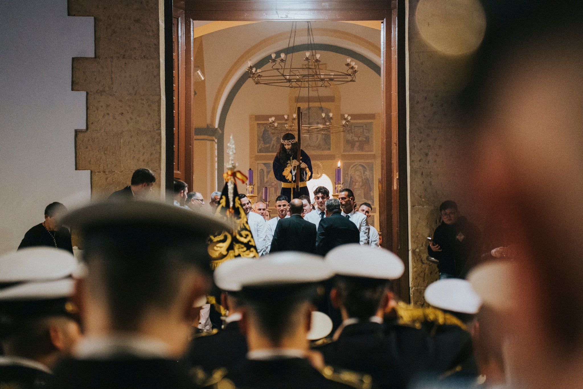 Así se vivió el paso de Nuestro Padre Jesús Nazareno por Roquetas