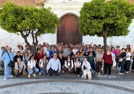 Imagen grupal de los viajeros.