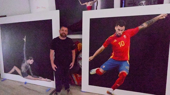 Roquetas inaugura la muestra 'España Olímpica. Arte, Deporte, Valores'