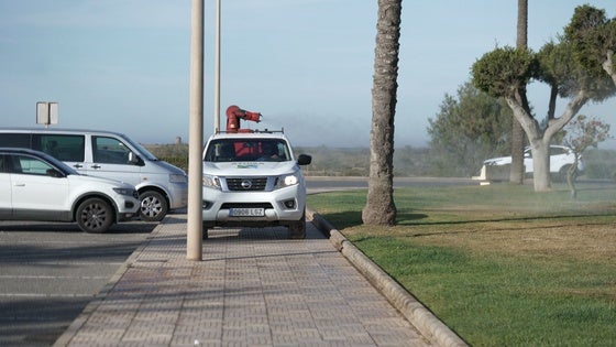 Roquetas refuerza la fumigación de mosquitos en Playa Serena