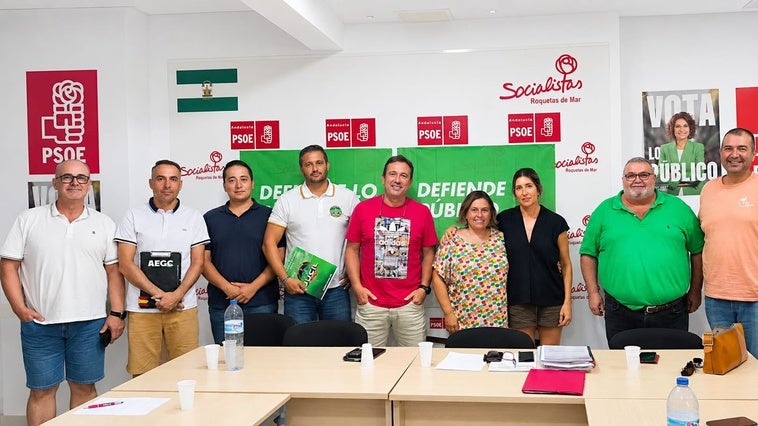 Aceur y asociaciones se alian también con el PSOE de Roquetas en defensa de la permanencia de la Guardia Civil en el municipio