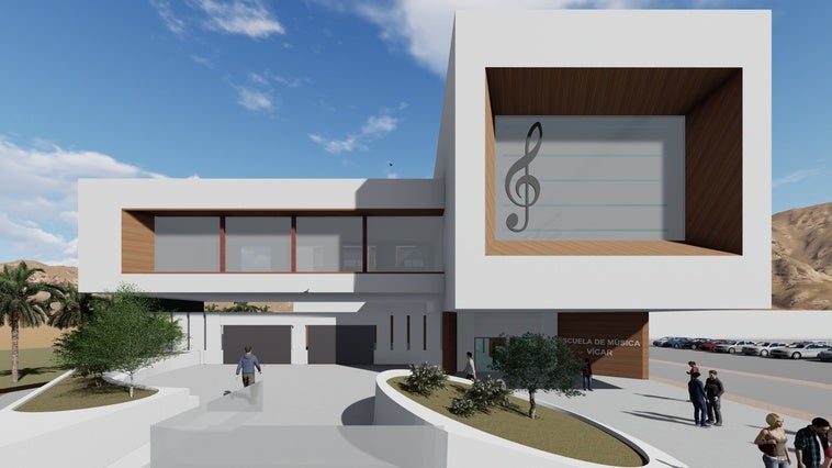 25 aulas y biblioteca: así será la futura Escuela de Música de Vícar
