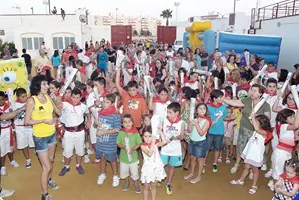 La Plaza de Toros celebró un encierro infantil con motivo de su aniversario
