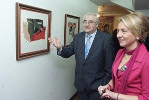 Pepe Moreda expone sus pinturas en el Museo Taurino de Roquetas
