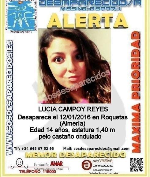 La Guardia Civil busca a una menor desaparecida en Roquetas