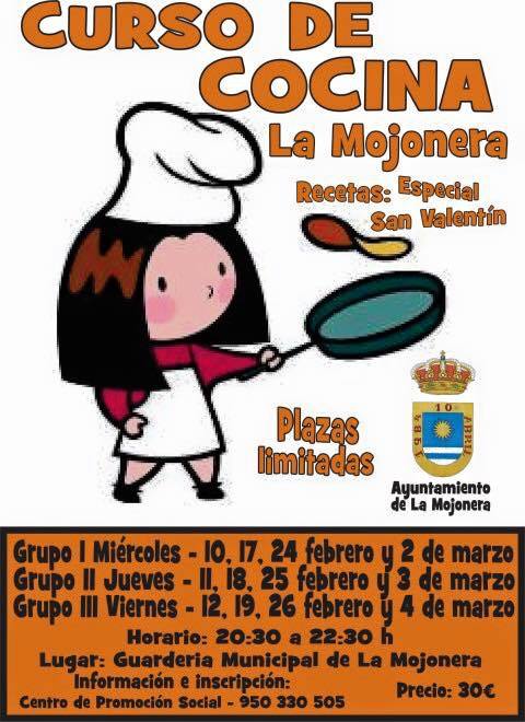 El Ayuntamiento de La Mojonera programa un curso de cocina de cara a San Valentín