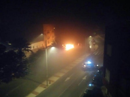 Nuevo incendio de un vehículo esta madrugada, esta vez en calle Casablanca