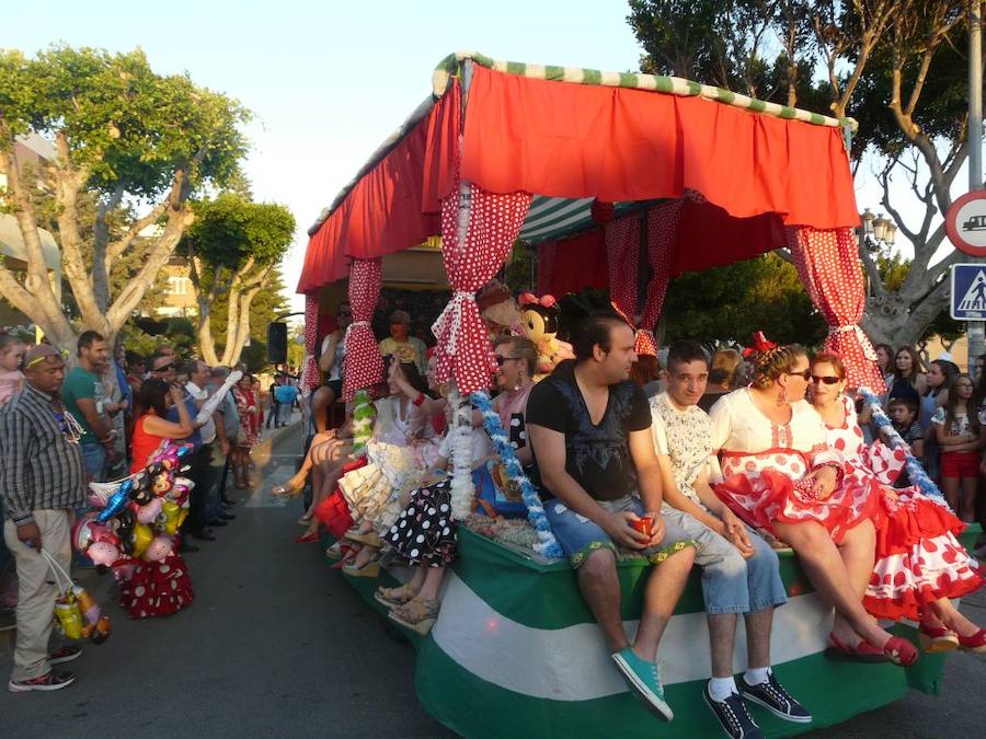 Desfile de carrozas del año pasado. 