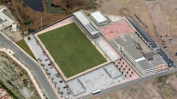 El futuro centro deportivo de Las Marinas costará 220.000 euros más de lo previsto