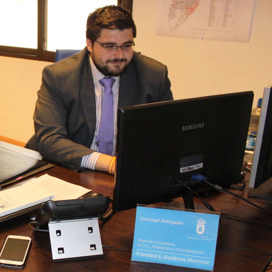 Francisco Gutiérrez, concejal de Nuevas Tecnologías. 