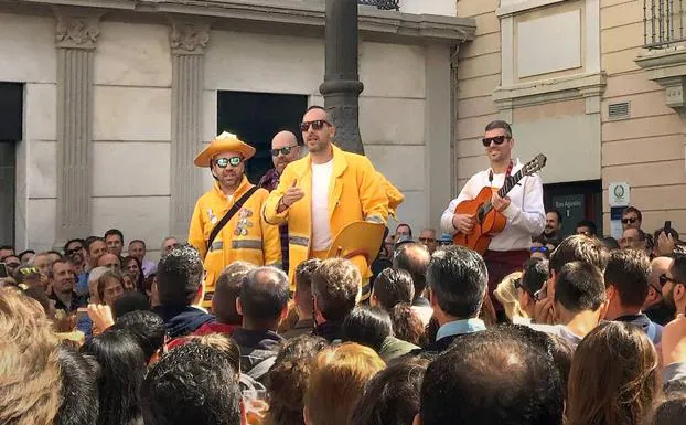 Cuarteto 'Brigada amarilla, agüita con nojotros'.