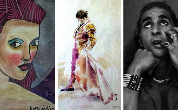 Obras de Sabina, Pedro Serna y Javier Salas.