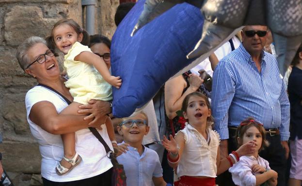 Diversión durante la cabalgata.