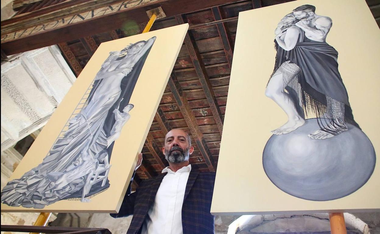 Juan Saldaña expone su obra en la nave central de San Lorenzo