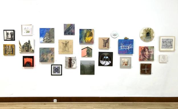 Algunas de las obras de la muestra.