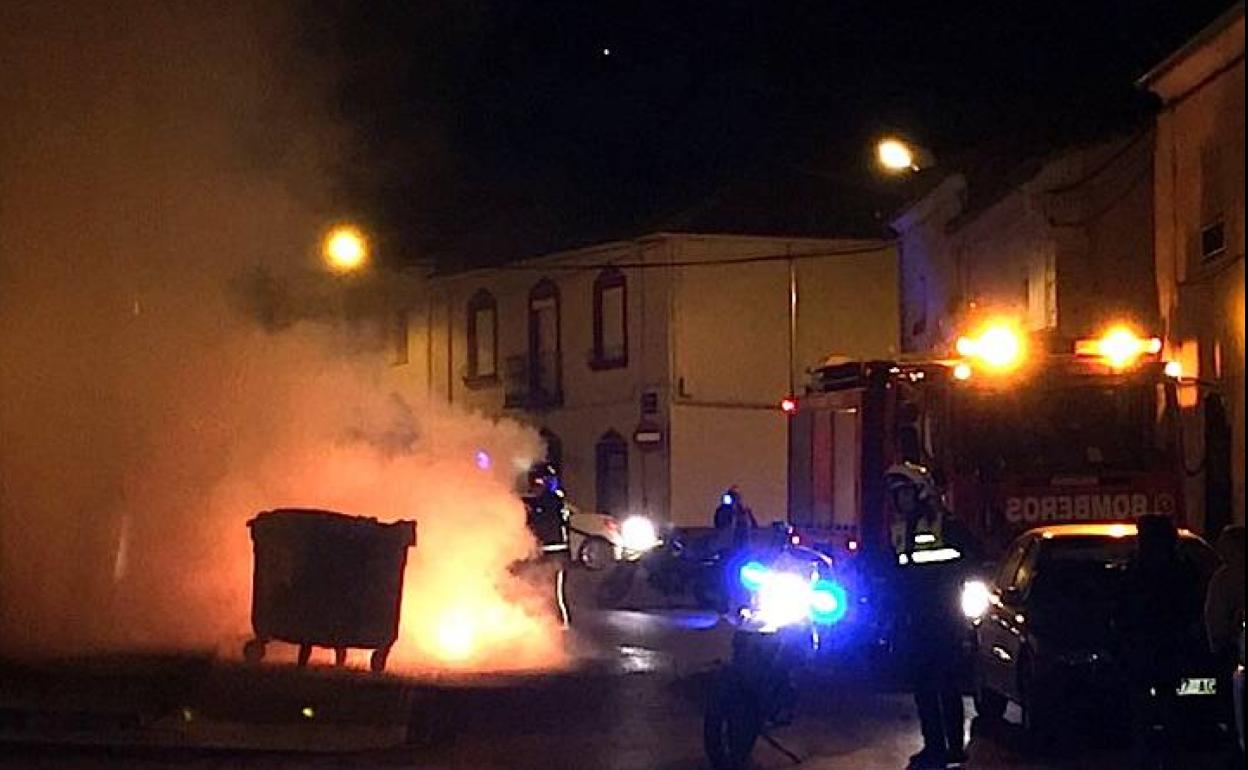 Incendio de contenedores en las últimas horas en seis puntos de Úbeda