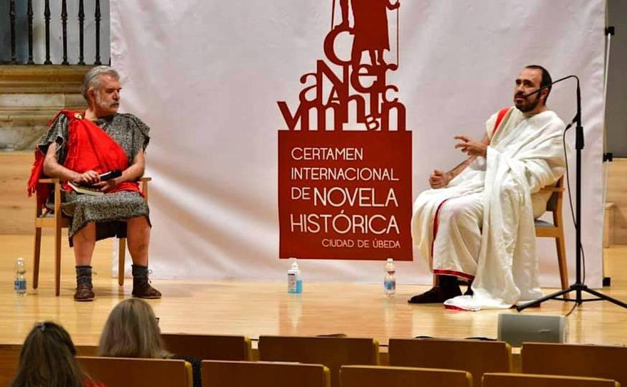 Presentaciones de libros y un encuentros con alumnos en el Certamen de Novela Histórica