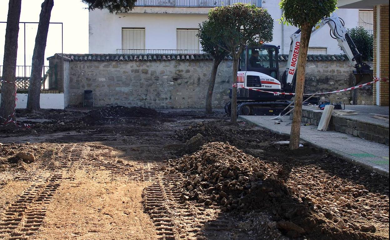 Obras de mejora en el antiguo colegio Matemático Gallego Díaz