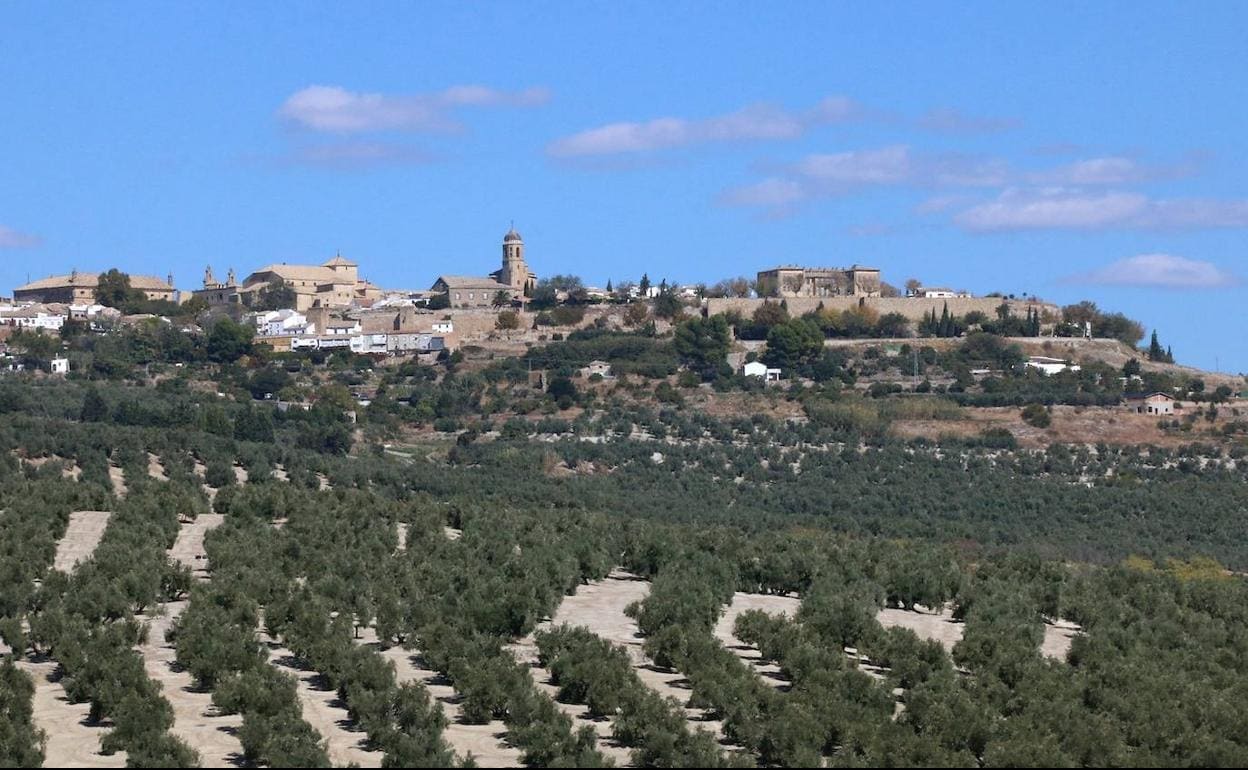 Vista de Úbeda y su mar de olivos.