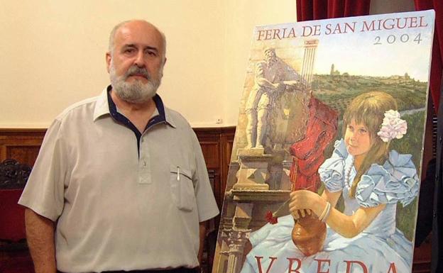 Imagen principal - Espadas Salido con su cartel de feria, en una gala benéfica y como actor.