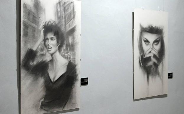 Dos de las obras expuestas.