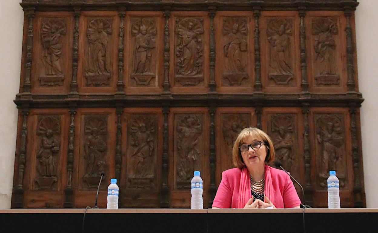 Adela Tarifa durante su intervención.