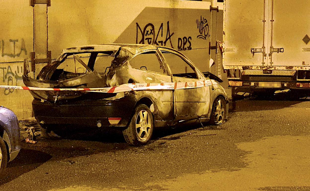 Estado en el que quedó el coche.