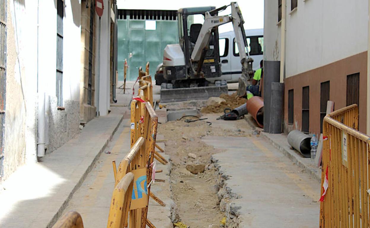 Estado actual de las obras en la calle Don Juan.
