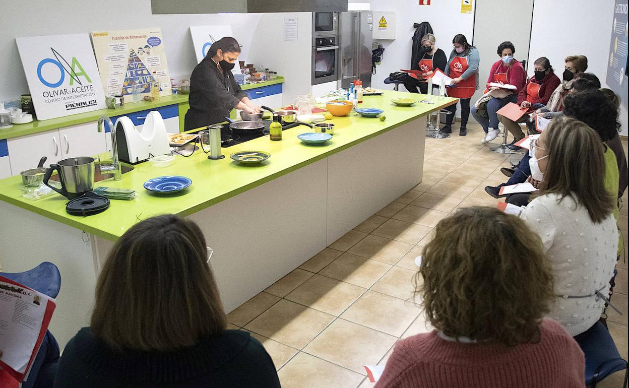 Un momento del talle de Manuela Monsalve.