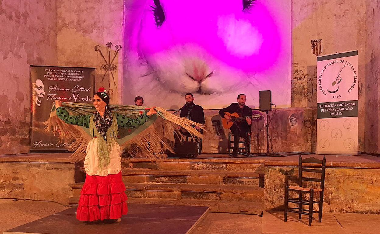 María del Mar Ramírez durante su actuación.