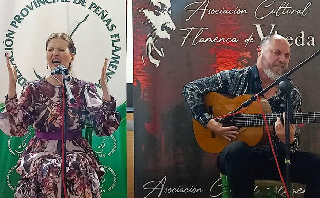 La cantaora Gema Jiménez y el guitarrista Rafael Montilla 'Chaparro'.