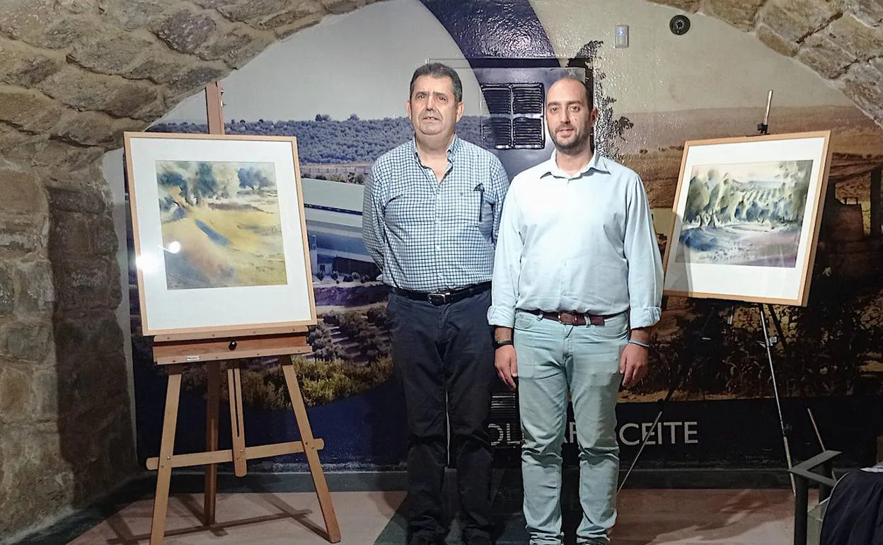 Juan Valdivia y Javier Gámez en la exposición.