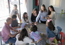 Un momento del taller.